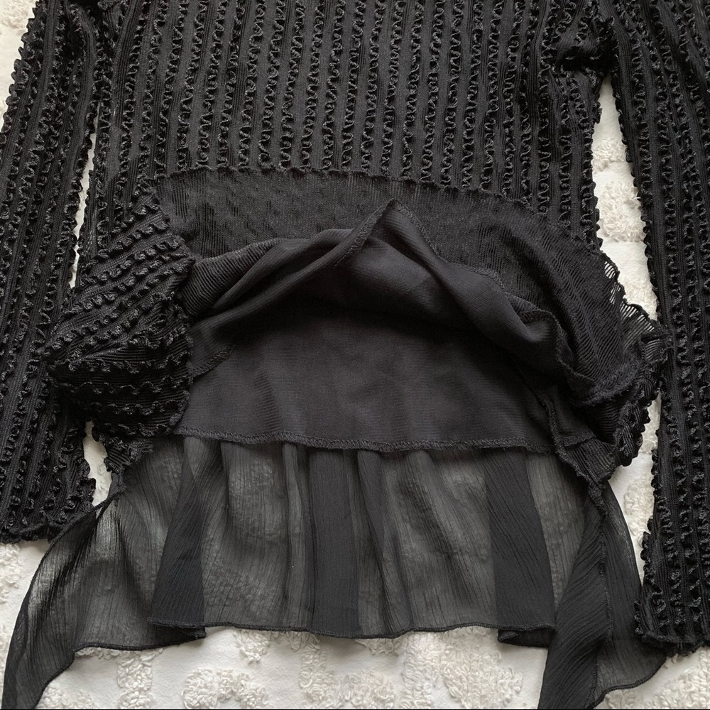 Gothic Ruffle Lace Layered top small - Picture 8 of 12